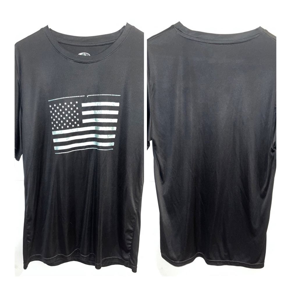 Mossy Oak Black Tee - Mens M - Thin/cool material